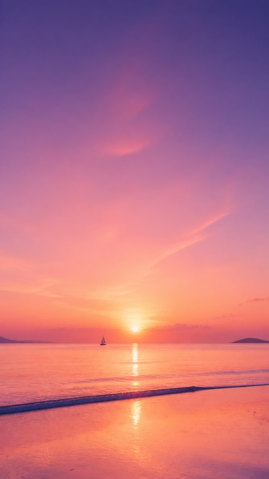 海边日出壁纸模板
