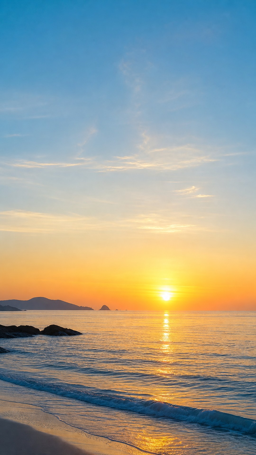 海边日出壁纸模板